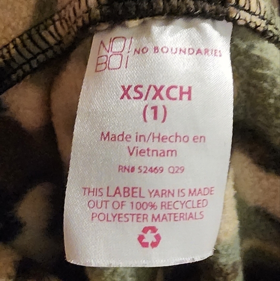 EUC nice camo 1/4 zip fleece top with kangaroo pocket and scarf sz xs 1 juniors - Picture 4 of 7